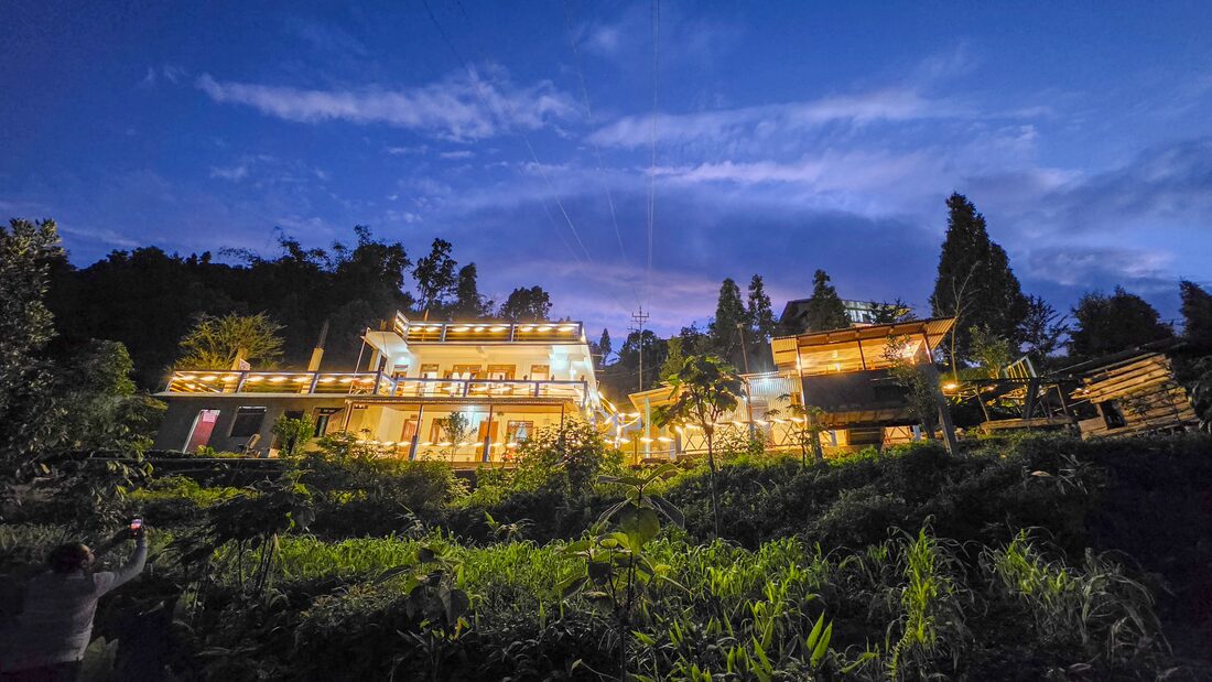Feluda @ Sittong, lit up at dusk